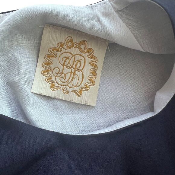 The Beaufort Bonnet Company Navy Blue Seagull Appliqué Sleeveless Dress Size 12 - Picture 4 of 5